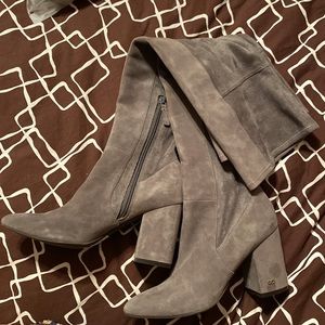 NEW Cole Haan Suede Block Heel Over the Knee Boot